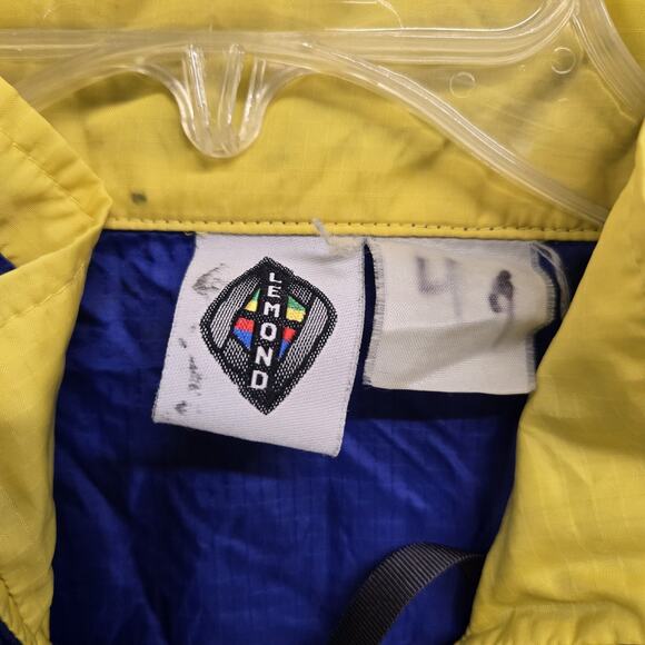 Vintage Greg Lemond Windbreaker Jacket Adult‎ Medium Blue Yellow Outdoor Mens - Picture 2 of 11